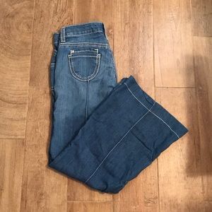 Cache wide leg jeans size 2